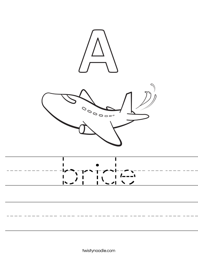 bride Worksheet