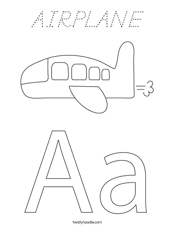 AIRPLANE Coloring Page