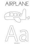 AIRPLANE Coloring Page