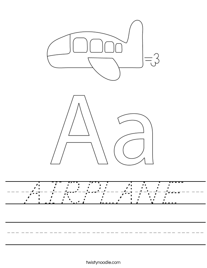 AIRPLANE Worksheet