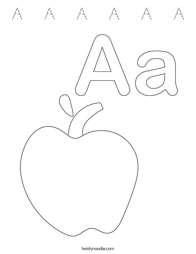 A   A   A   A   A   A Coloring Page