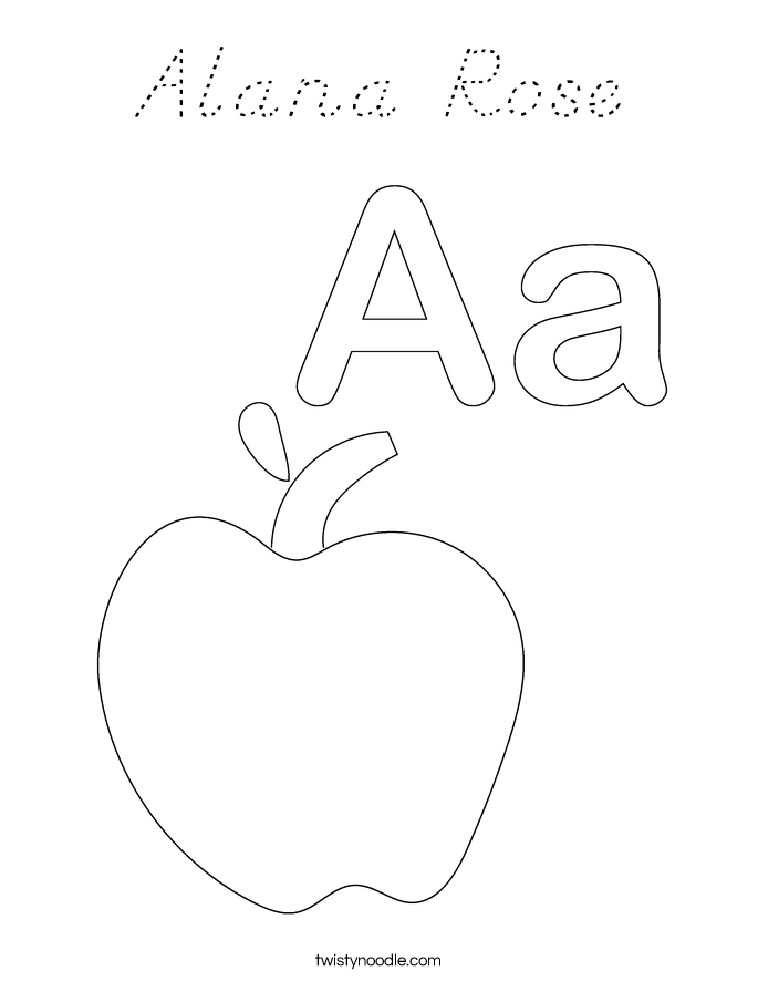 Alana Rose Coloring Page
