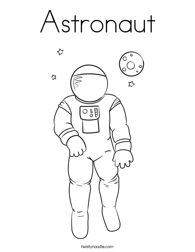 Astronaut Coloring Page