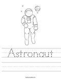 Astronaut Worksheet