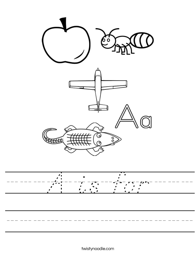A is for Worksheet