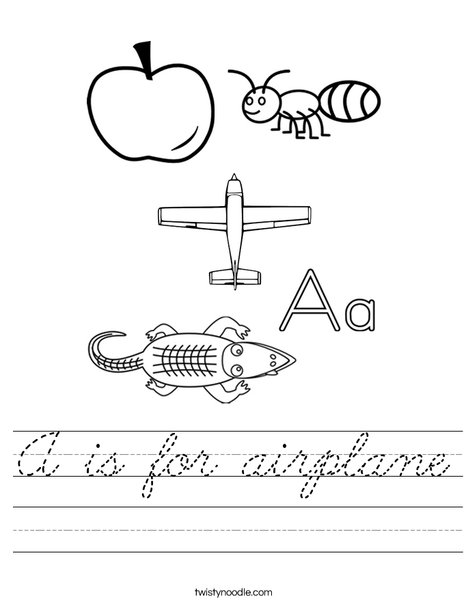 A is for Worksheet