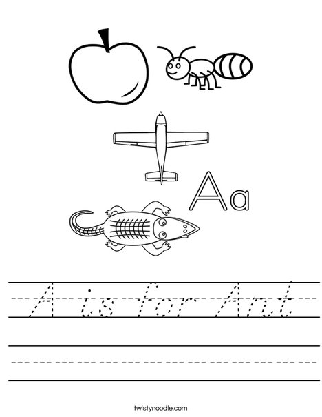 A is for Worksheet