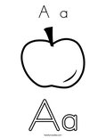 A  a Coloring Page