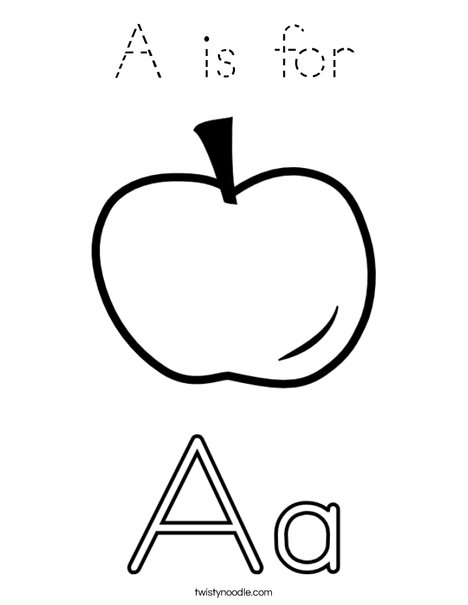 Big and Little Letter A Coloring Page