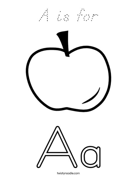 Big and Little Letter A Coloring Page