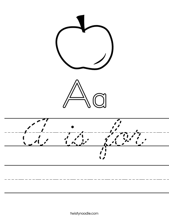 A is for Worksheet