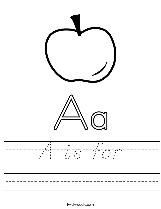 A is for Worksheet