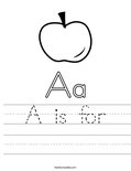 A is for Worksheet