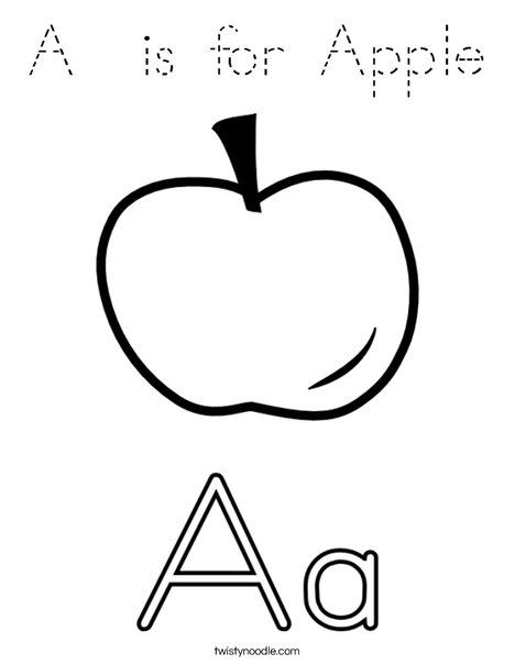 Big and Little Letter A Coloring Page