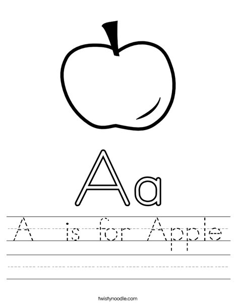 Big and Little Letter A Worksheet