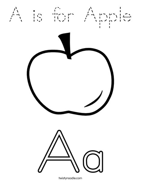Big and Little Letter A Coloring Page