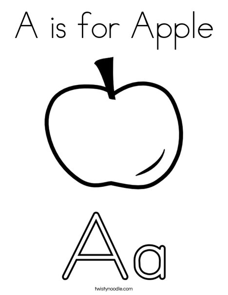 Big and Little Letter A Coloring Page
