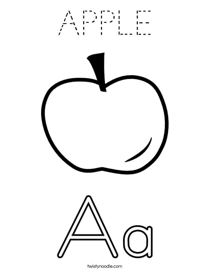 APPLE Coloring Page