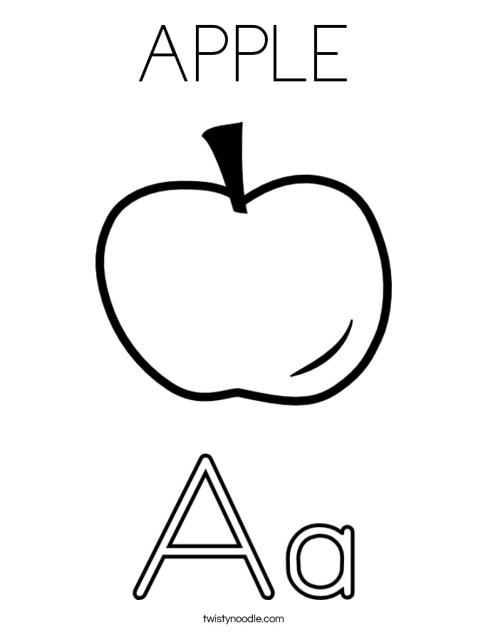 APPLE Coloring Page