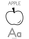 APPLE Coloring Page