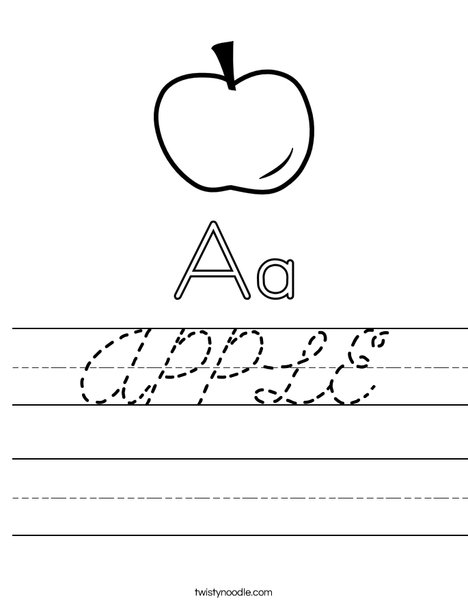 Big and Little Letter A Worksheet