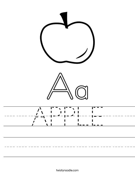 Big and Little Letter A Worksheet