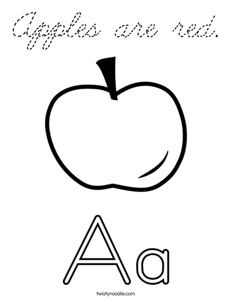 Big and Little Letter A Coloring Page