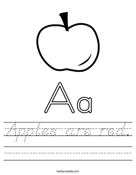 Big and Little Letter A Worksheet