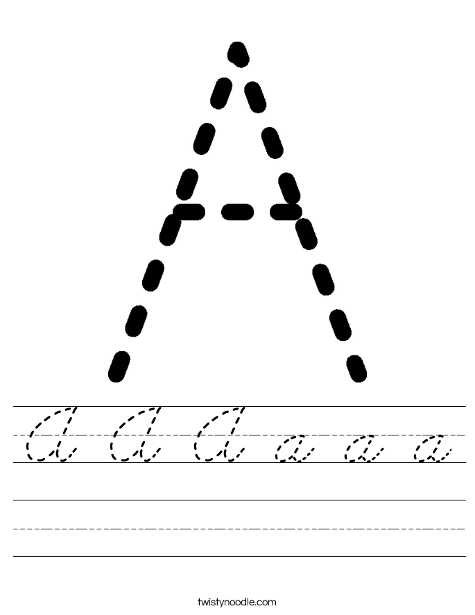 A A A a a a Worksheet