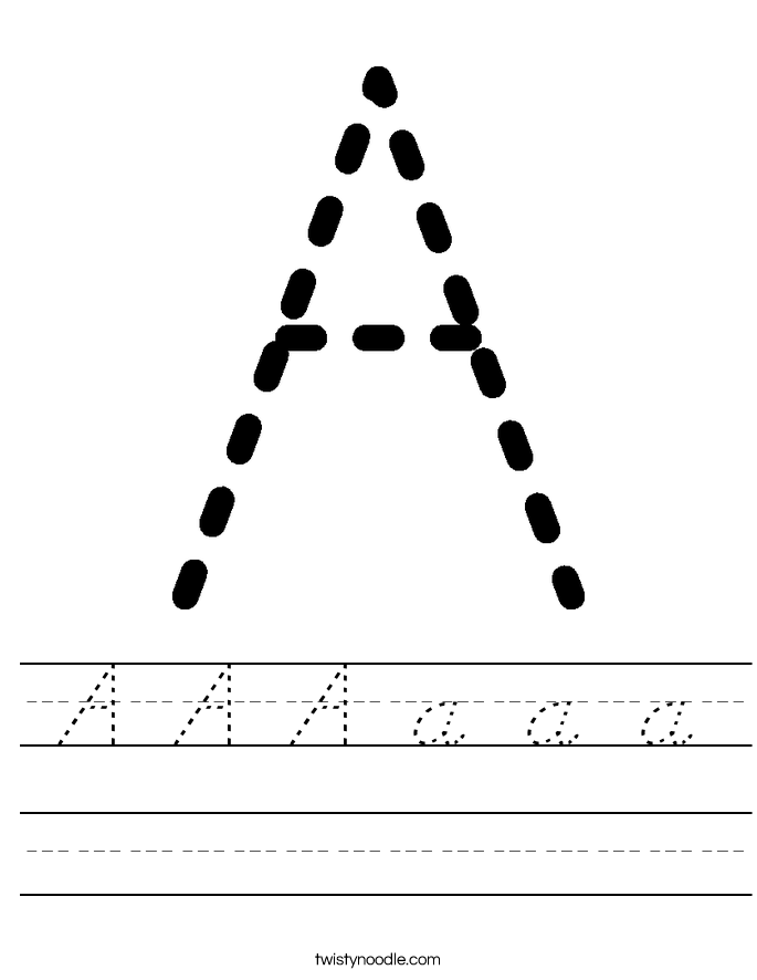 A A A a a a Worksheet
