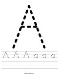A A A a a a Worksheet