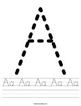 Aa Aa Aa Aa Aa Worksheet