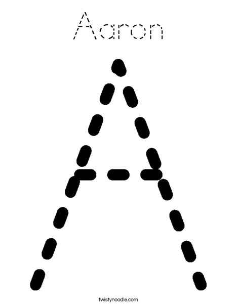 Tracing Letter A Coloring Page
