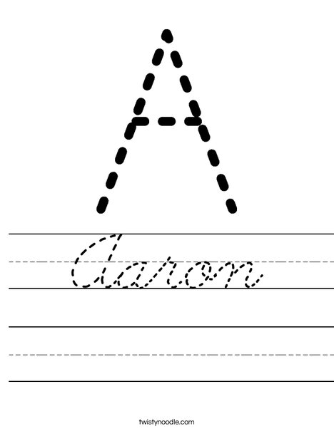 Tracing Letter A Worksheet