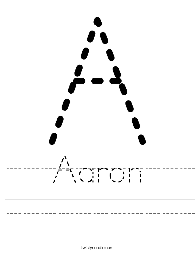 Aaron Worksheet