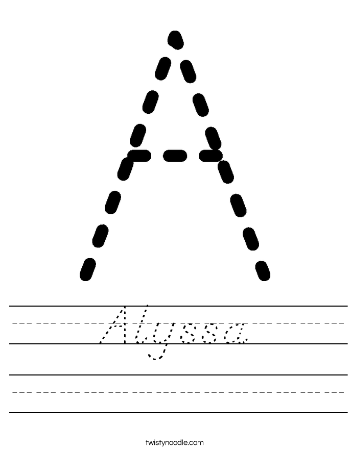 Alyssa Worksheet