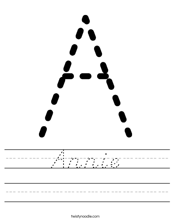 Annie Worksheet