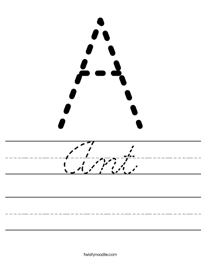 Ant Worksheet