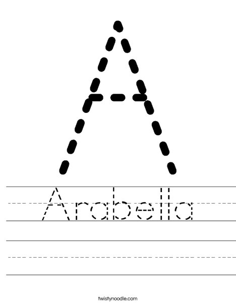 Tracing Letter A Worksheet