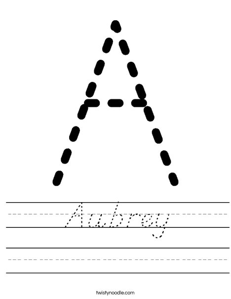 Tracing Letter A Worksheet