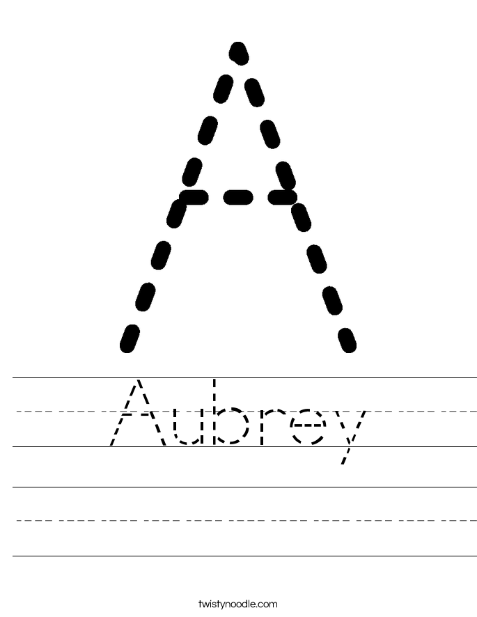 Aubrey Worksheet