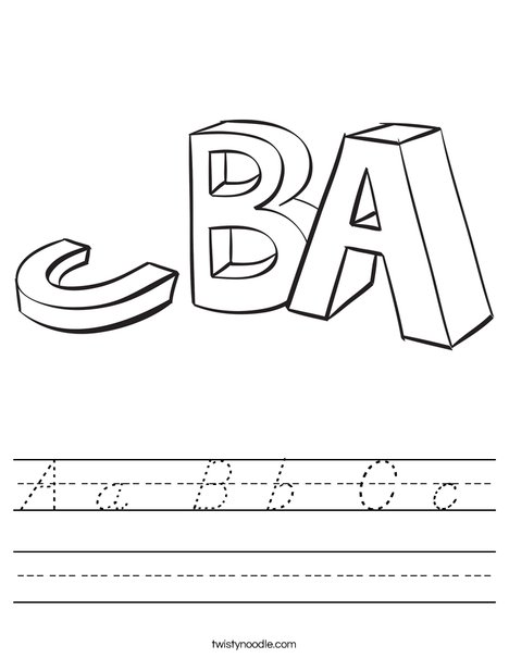 ABC Blocks Worksheet