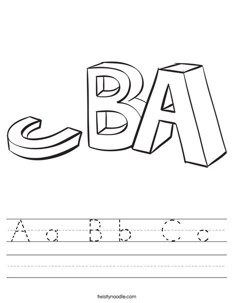 ABC Blocks Worksheet