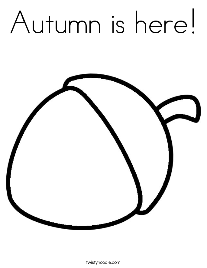 Autumn is here! Coloring Page