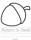 Autumn is here! Worksheet