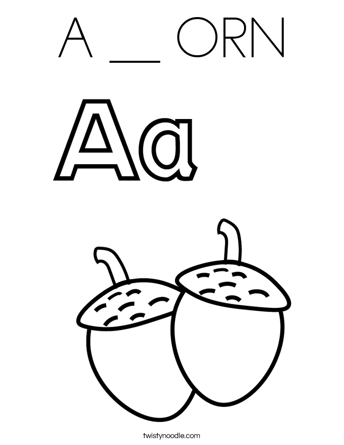 A __ ORN Coloring Page