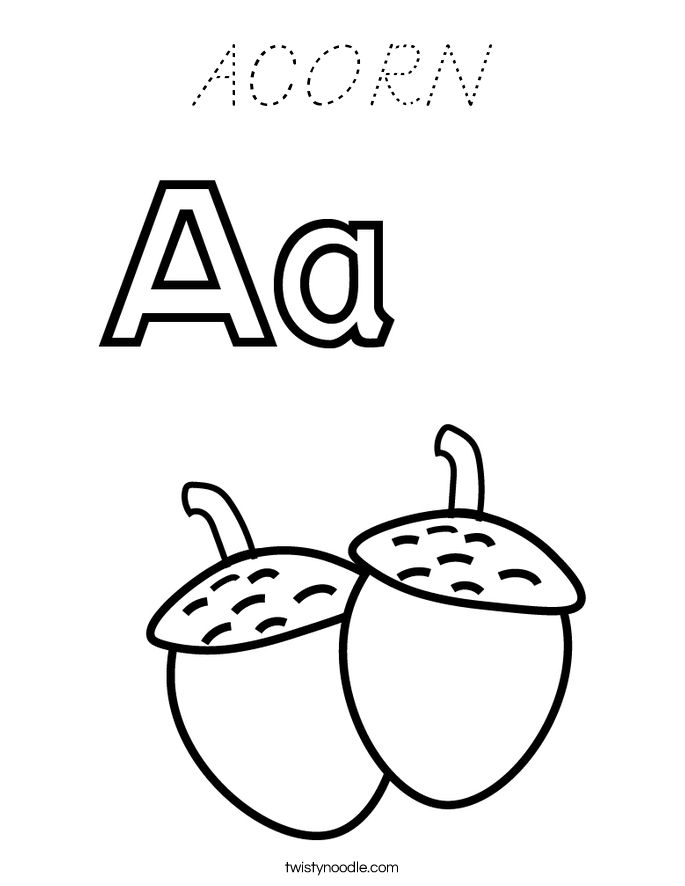 ACORN Coloring Page