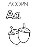 ACORN Coloring Page
