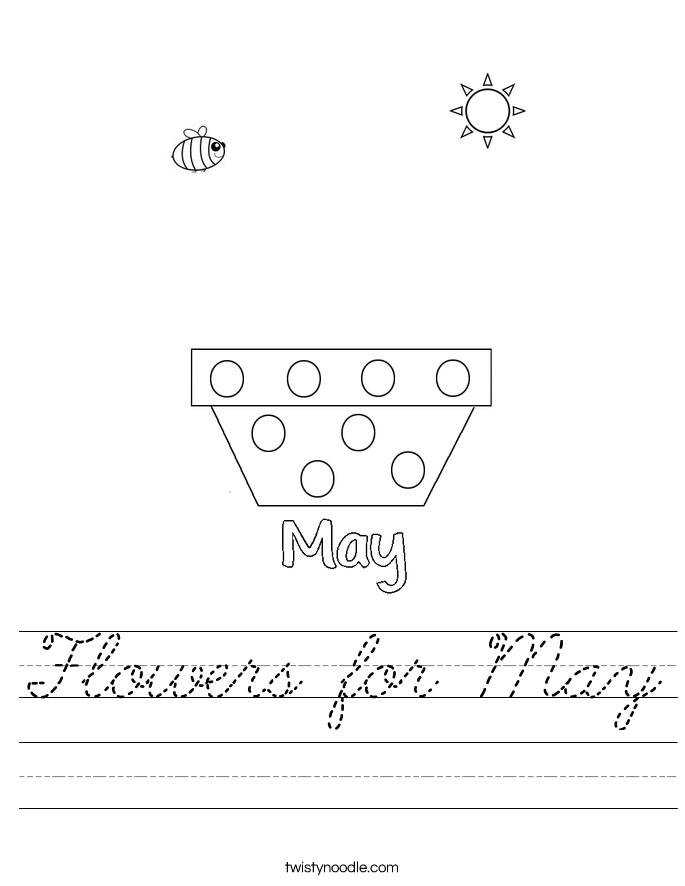 Flowers for May Worksheet