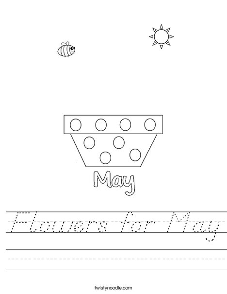 Add flowers for May Worksheet